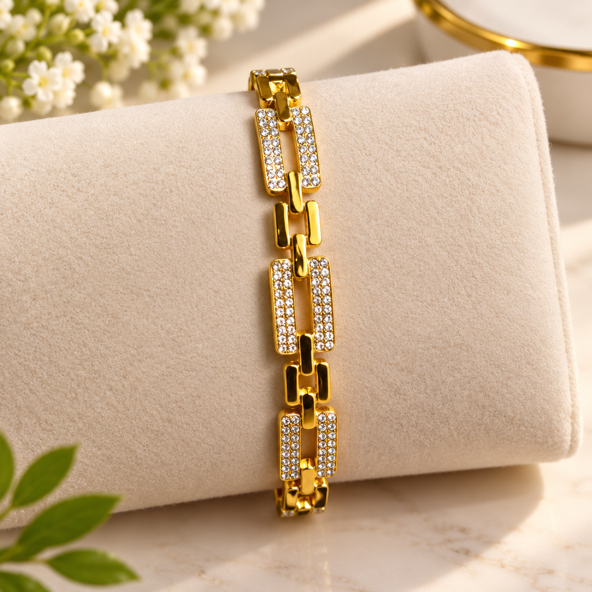 Textured Link Bracelet | 100% Anti tarnish