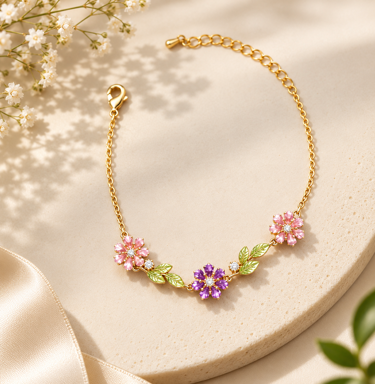Blossom Garden Bracelet – 100% Anti Tarnish