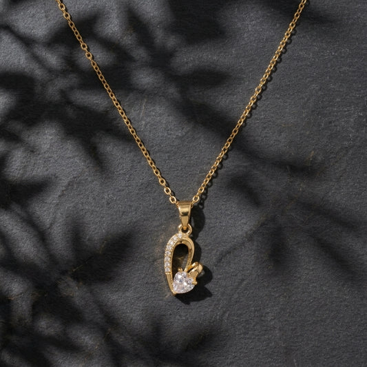 Crystal Heart Pendant Necklace